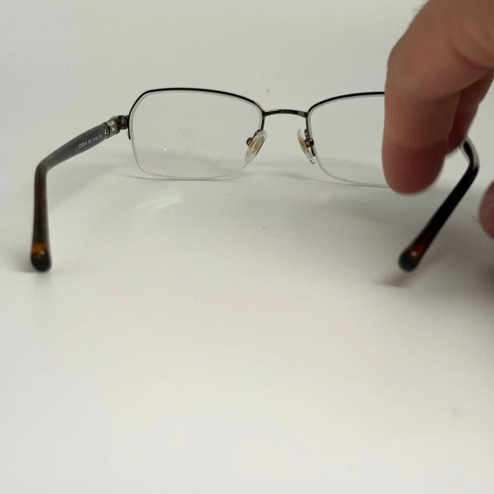 Vogue VO 3971-B 934 Dark Brown Tortoise Crystal Semi-Rimless Eyeglass Frames 51